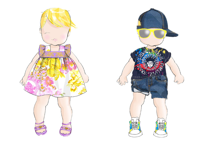 Young Versace Spring/Summer 2015 Sketches