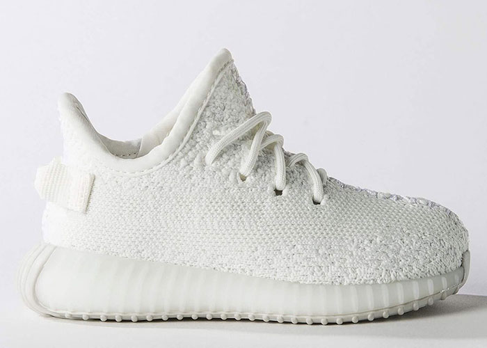 Official Images of the “Triple White” adidas Yeezy 350 v2 for Toddlers