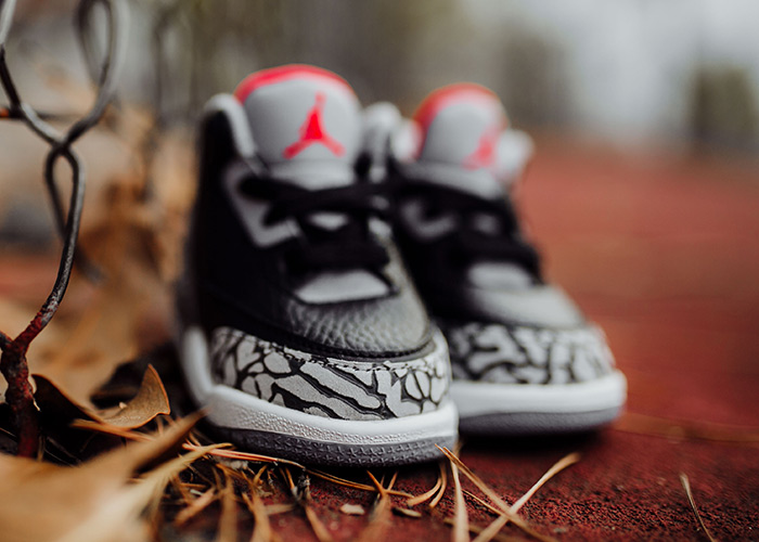 jordan 3 black cement toddler