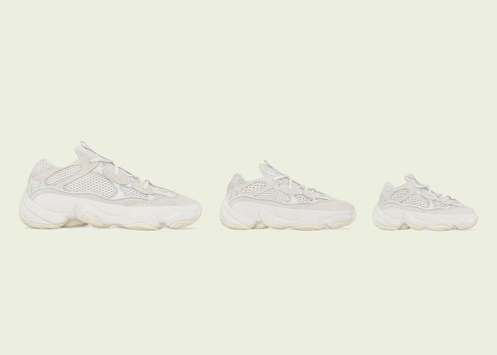 The adidas Yeezy 500 Returns For The Whole Family In “Bone White”